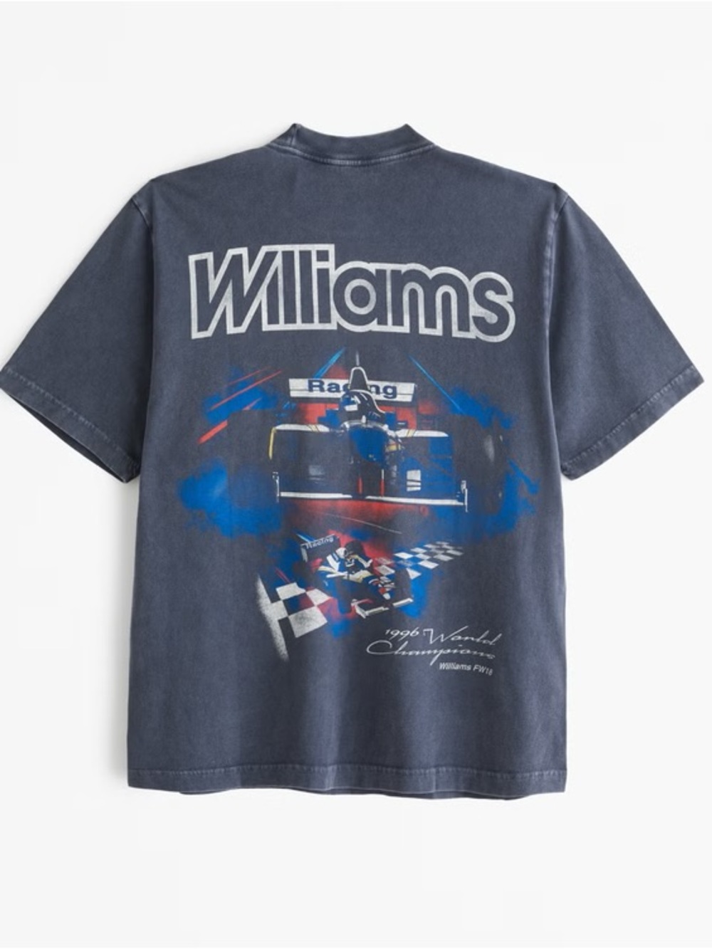 Abercrombie & Fitch Williams Racing Vintage-Inspired Graphic Tee Short Sleeve